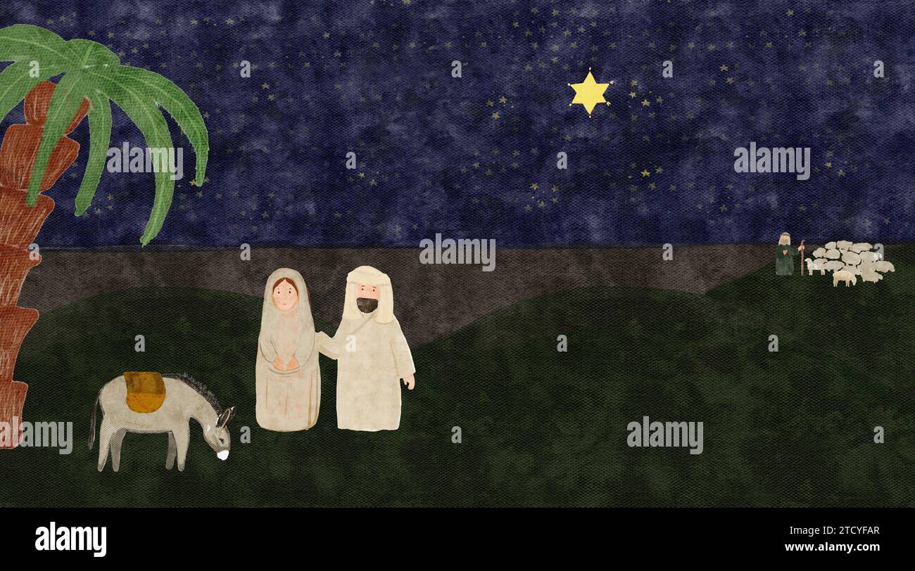 Nativity scene card hi-res stock photography and images - Alamy