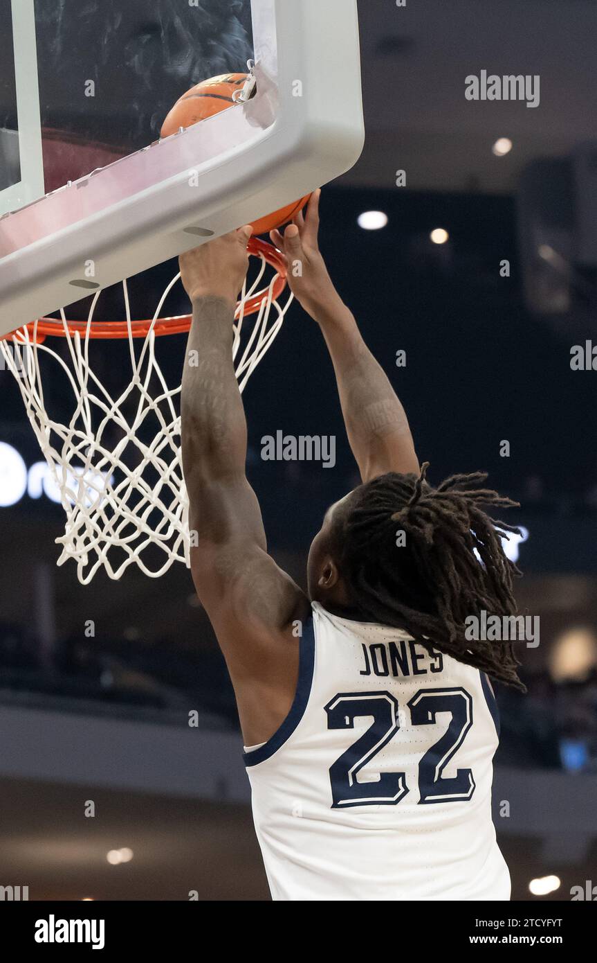 December 14, 2023 Marquette Golden Eagles guard Sean Jones (22) dunks