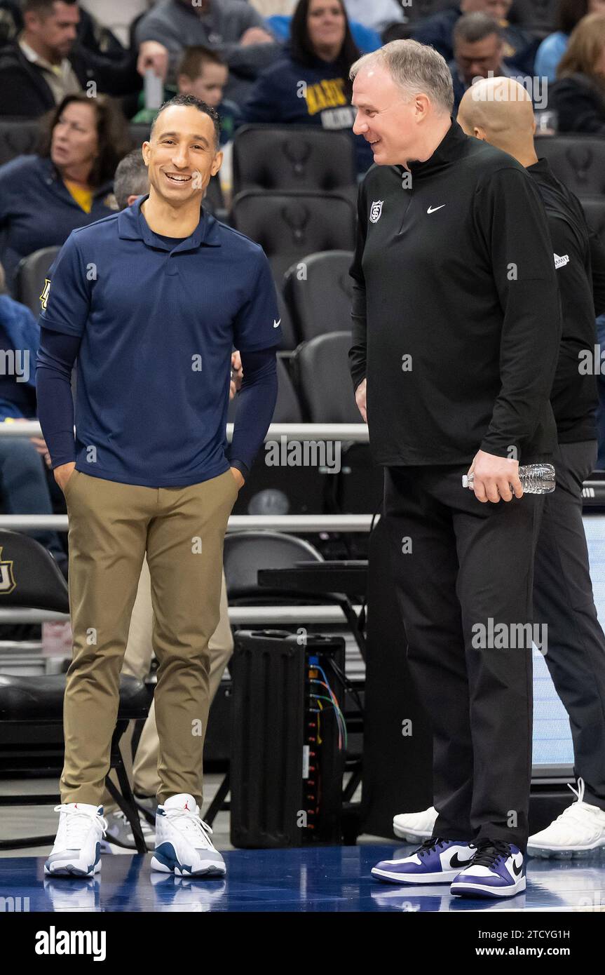 December 14, 2023 Marquette Golden Eagles head coach Shaka Smart and