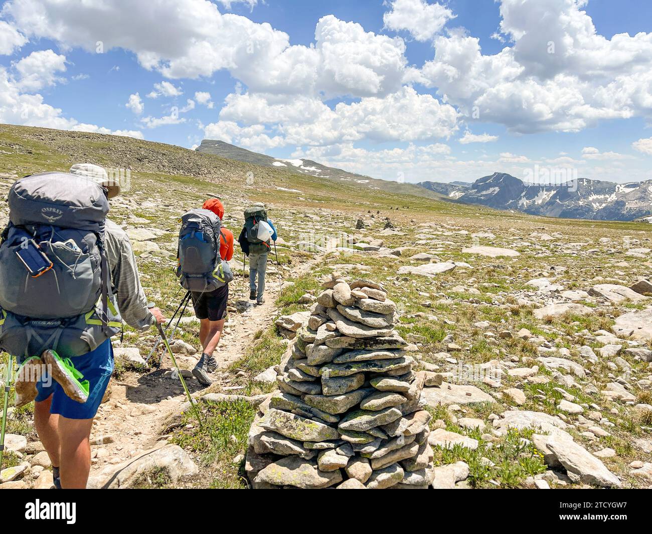 Group hikers follows path hi-res stock photography and images - Alamy