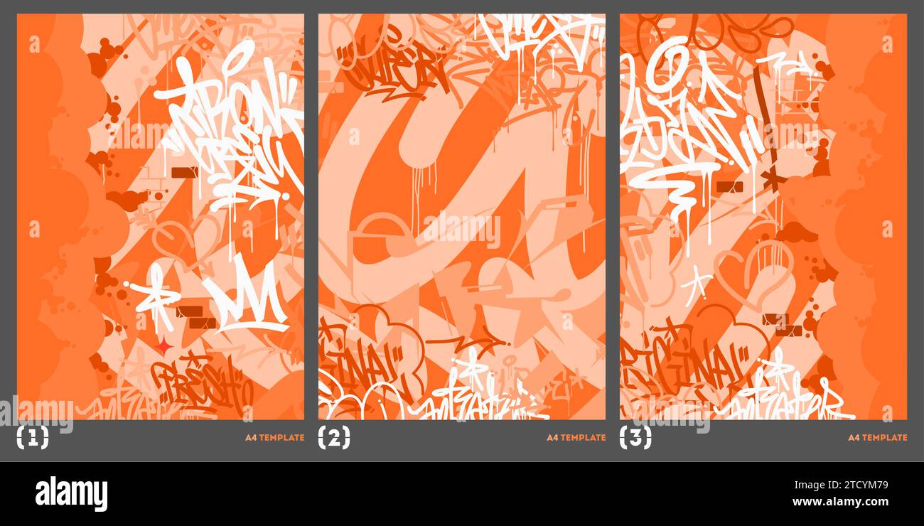 Abstract Urban Style Hiphop Graffiti Street Art Vector Illustration ...
