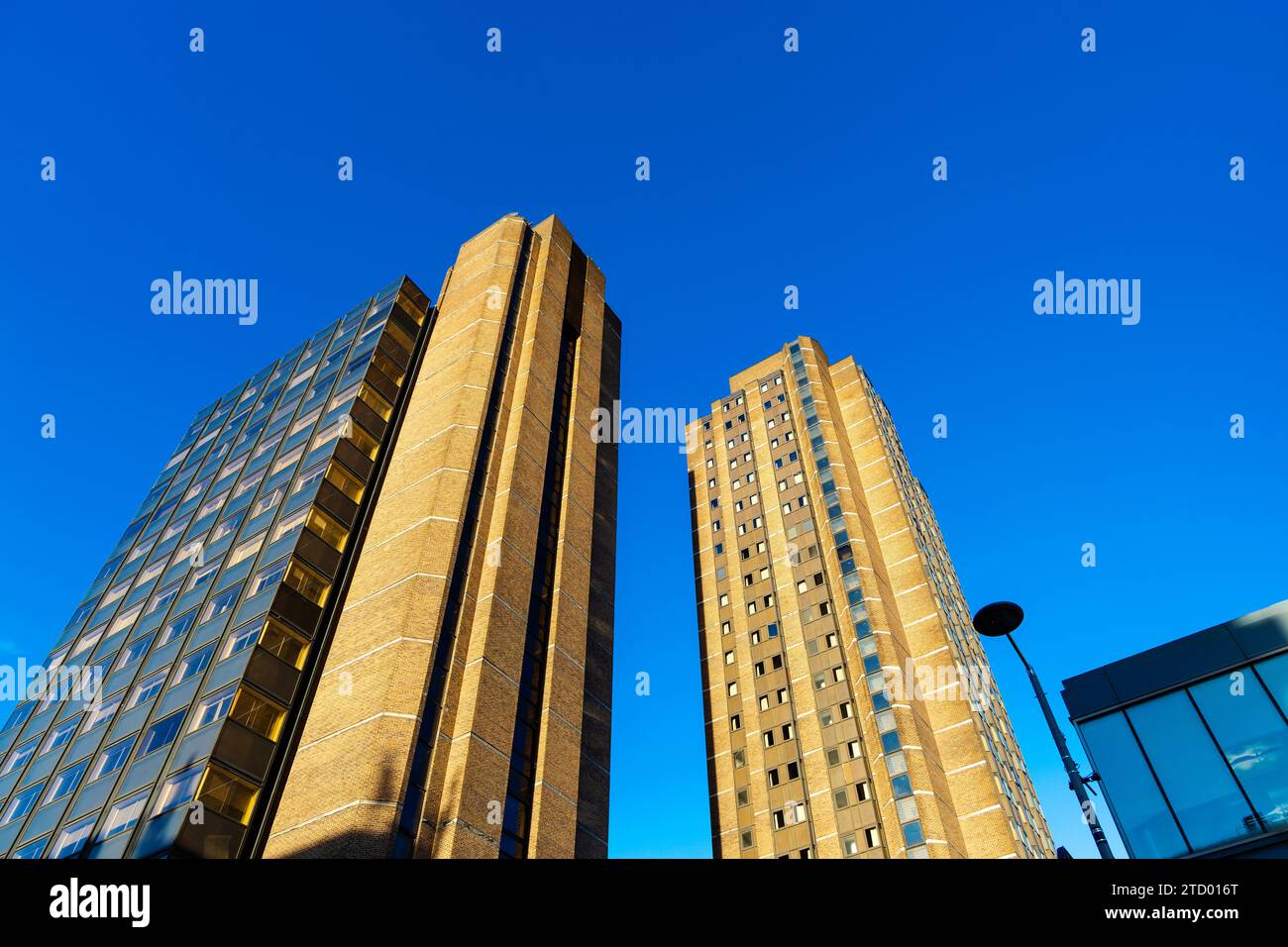 Capital Tower and Union Jack Club towers built in 1975 in Waterloo