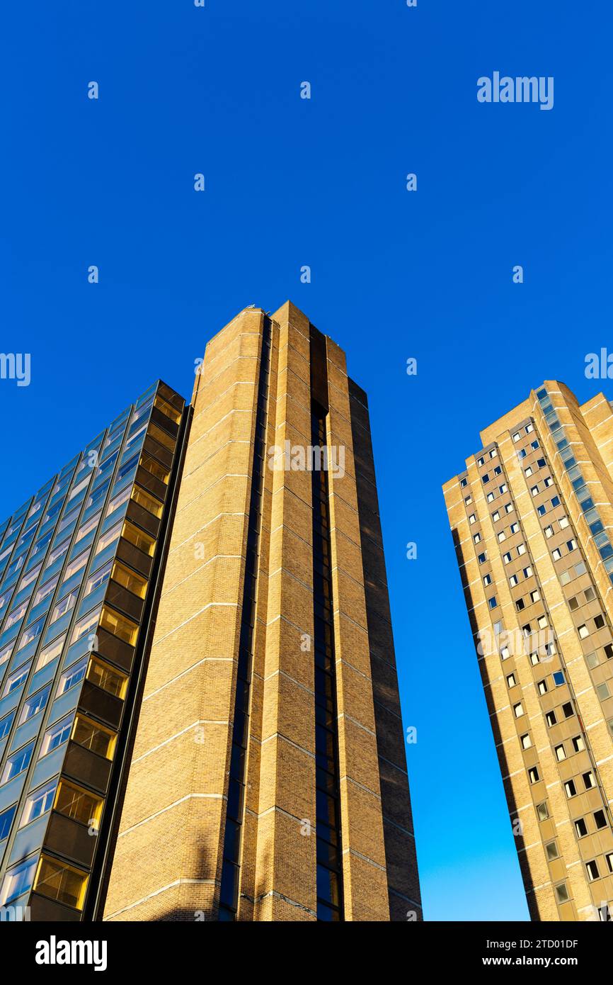 Capital Tower and Union Jack Club towers built in 1975 in Waterloo