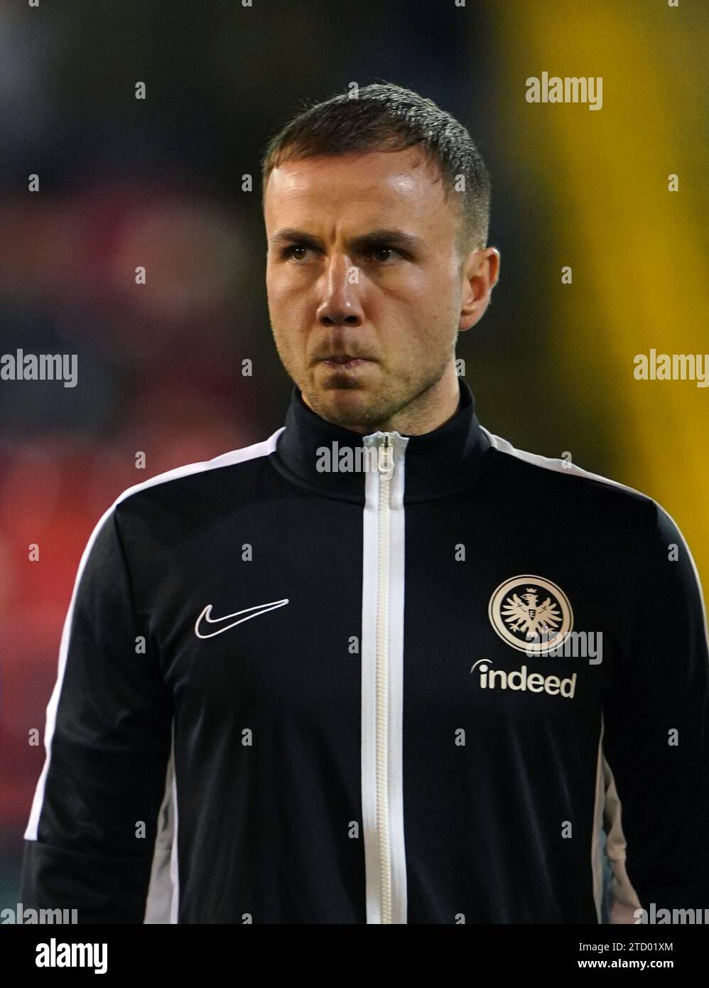 Eintracht Frankfurt's Mario Gotze before the UEFA Europa Conference