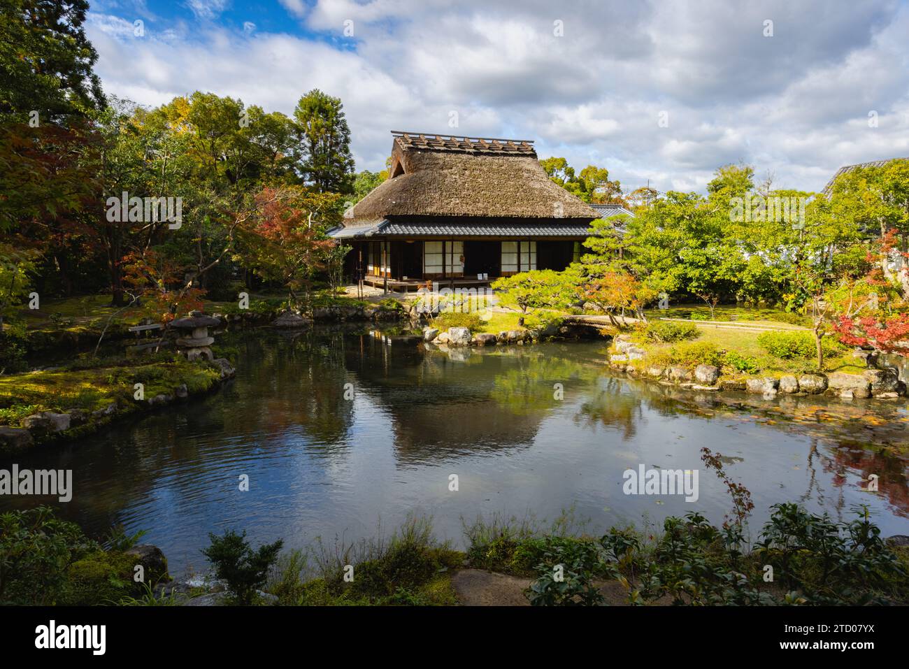 Isuien - japanese garden in Nara, Japan. Stock Photo