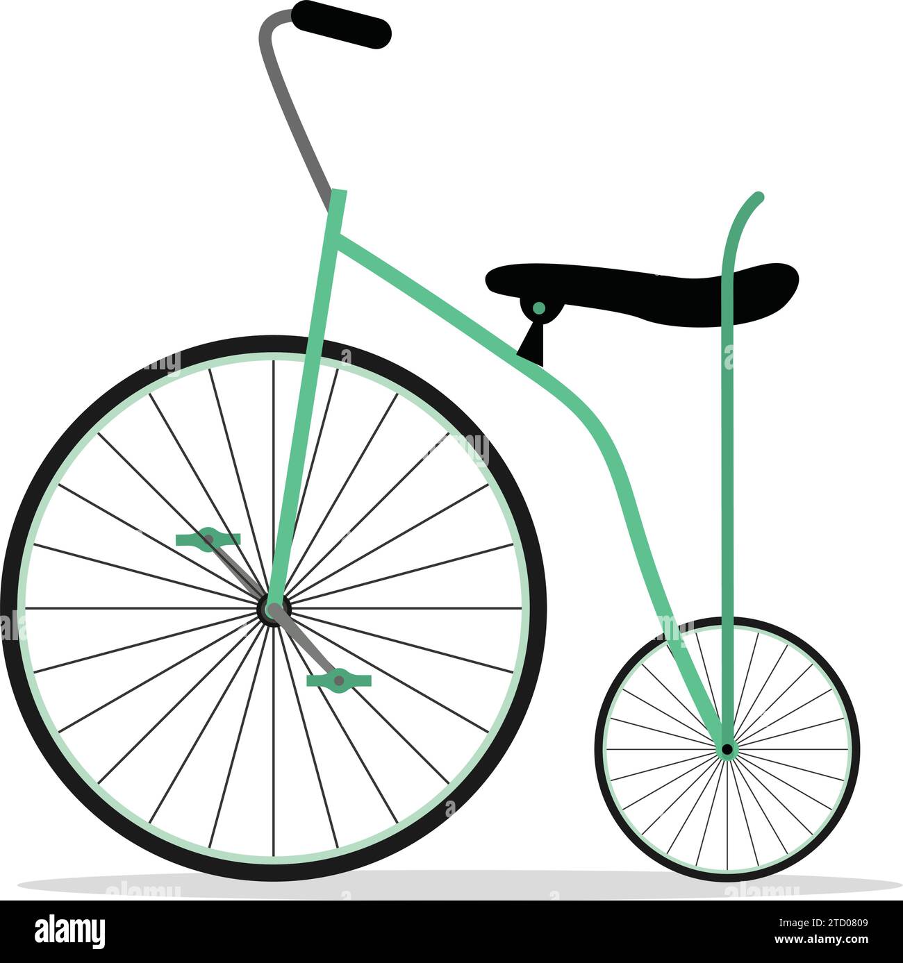 Cycle with big outlet front wheel