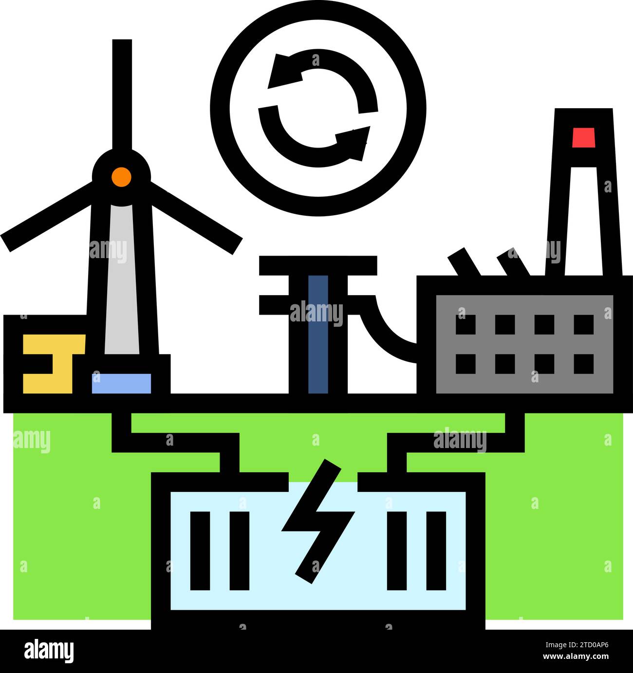 Hybrid Storage System Color Icon Vector Illustration Stock Vector Image hybrid-storage-system-color-icon-vector-illustration-stock-vector-image