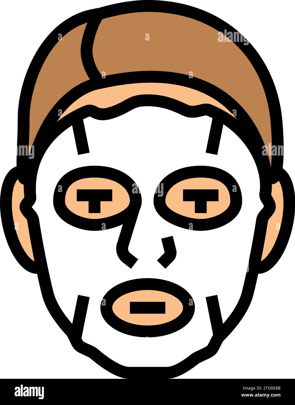 cosmetic mask face color icon vector illustration Stock Vector Image ...
