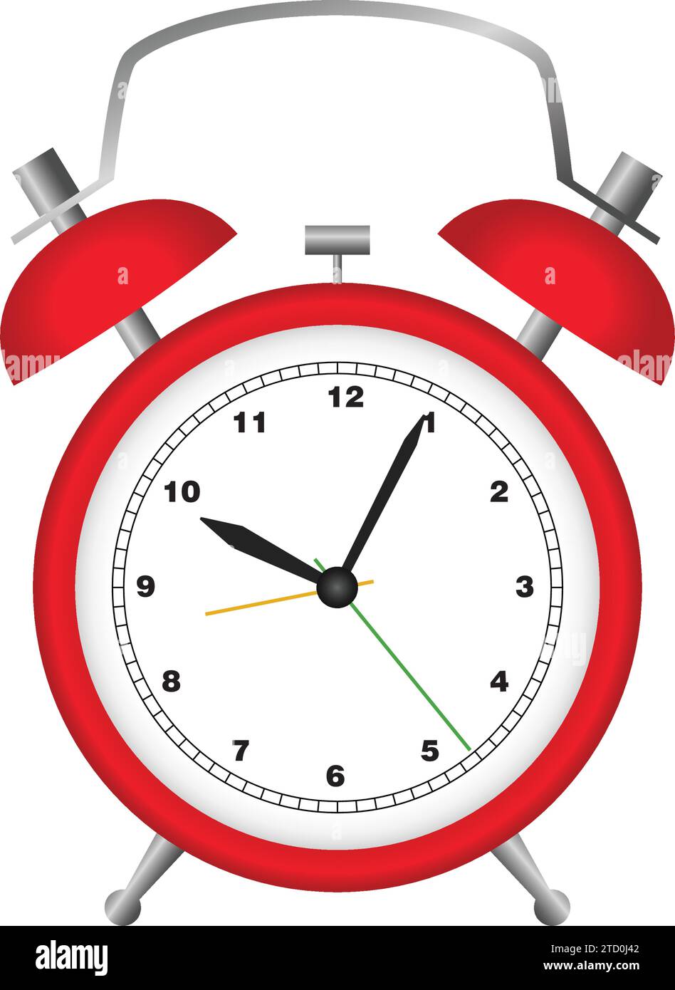 Old Fashioned Alarm Clock Ring Sketch Engraving, Vectors