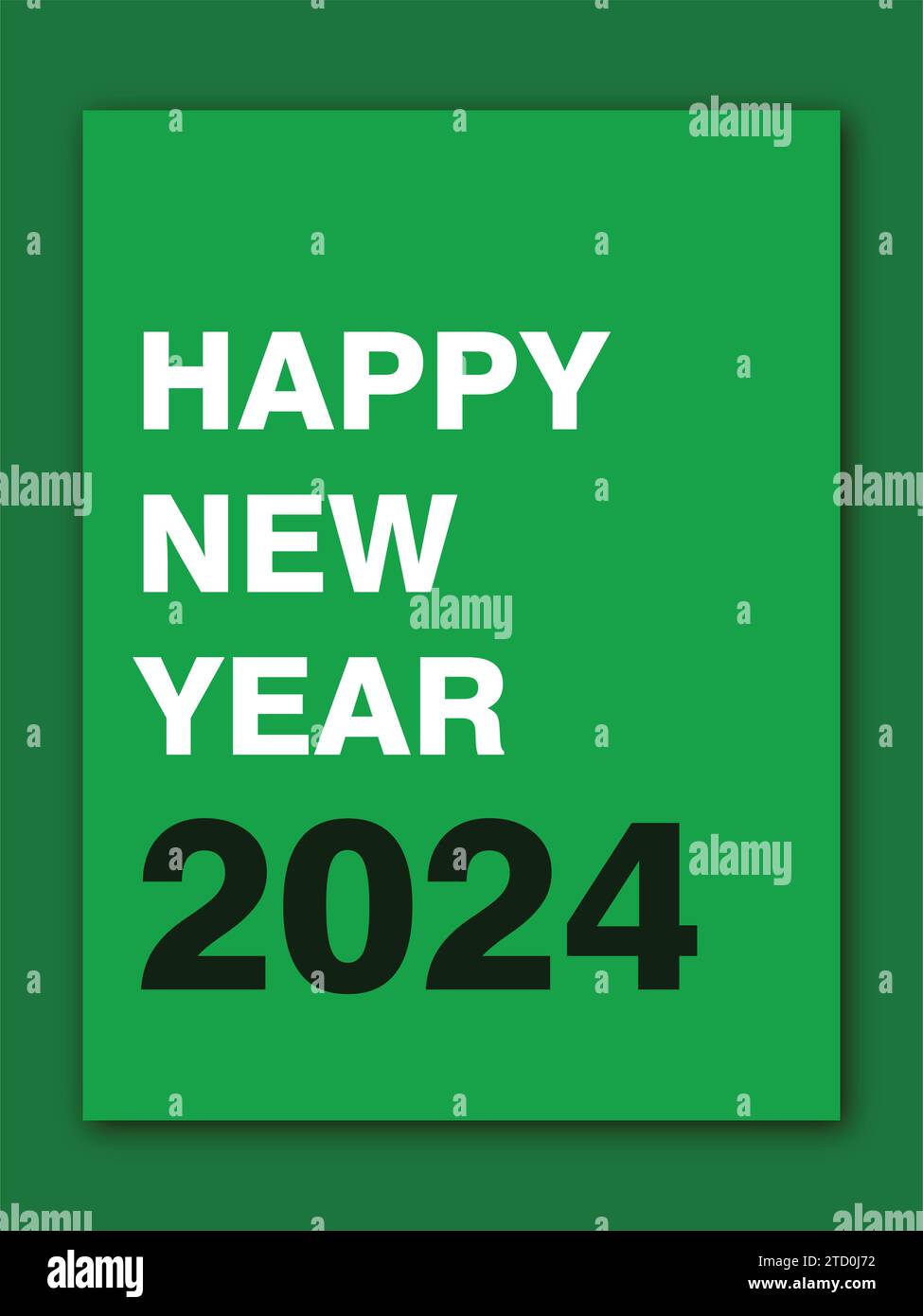 Vector happy new year 2024 text typography design element flyer banner