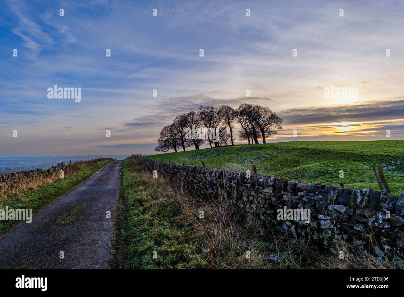 Sunset at Gag Lane, Thorpe, Peak District National Park, Derbyshire