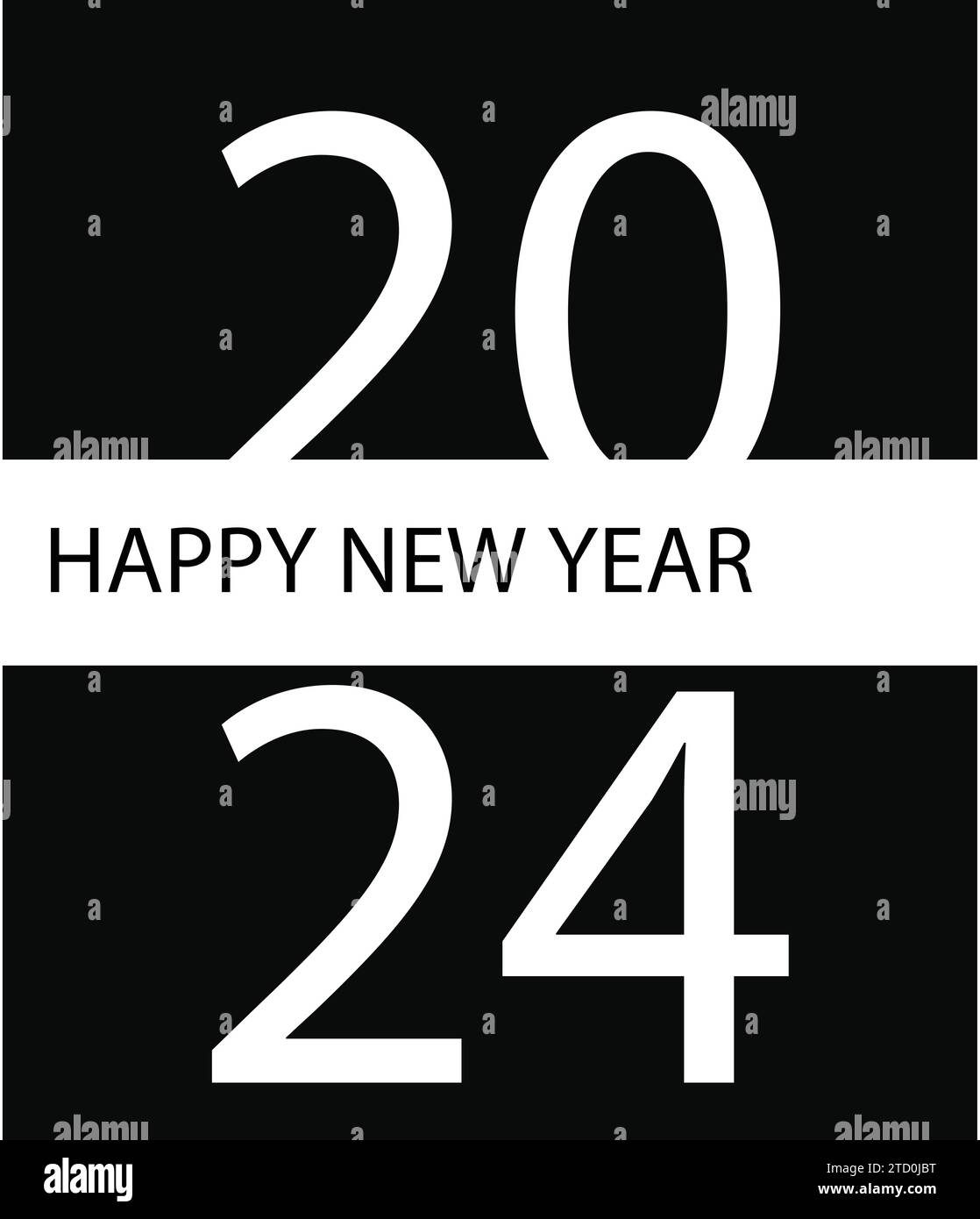 Vector realistic and colorful 2024 new year event background design vector Stock Vector Image