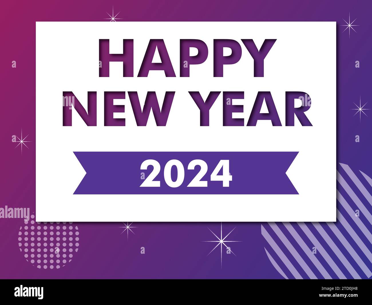 Year 2024 vector hi-res stock photography and images - Alamy
