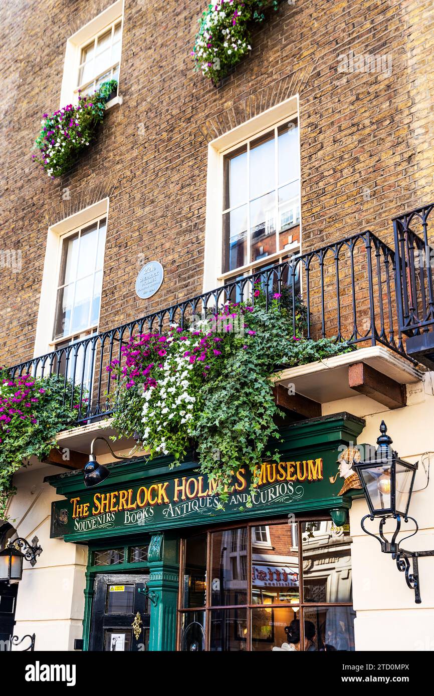The façade of Sherlock Holmes Museum dedicated to the famous