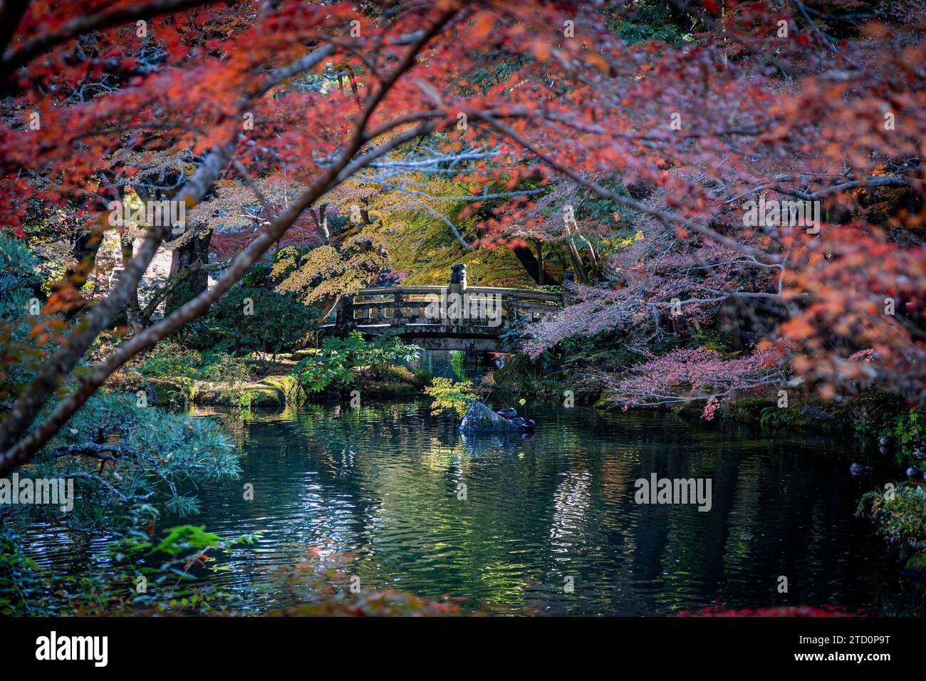 detail of Naritasan Park in Narita, Japan Stock Photo