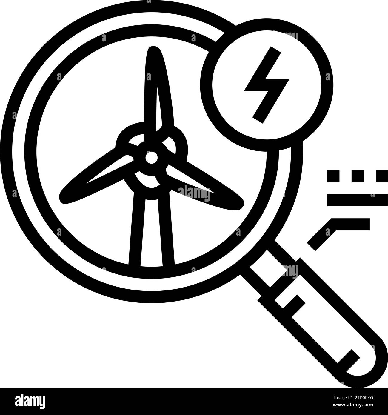 energy research wind turbine line icon vector illustration Stock Vector ...