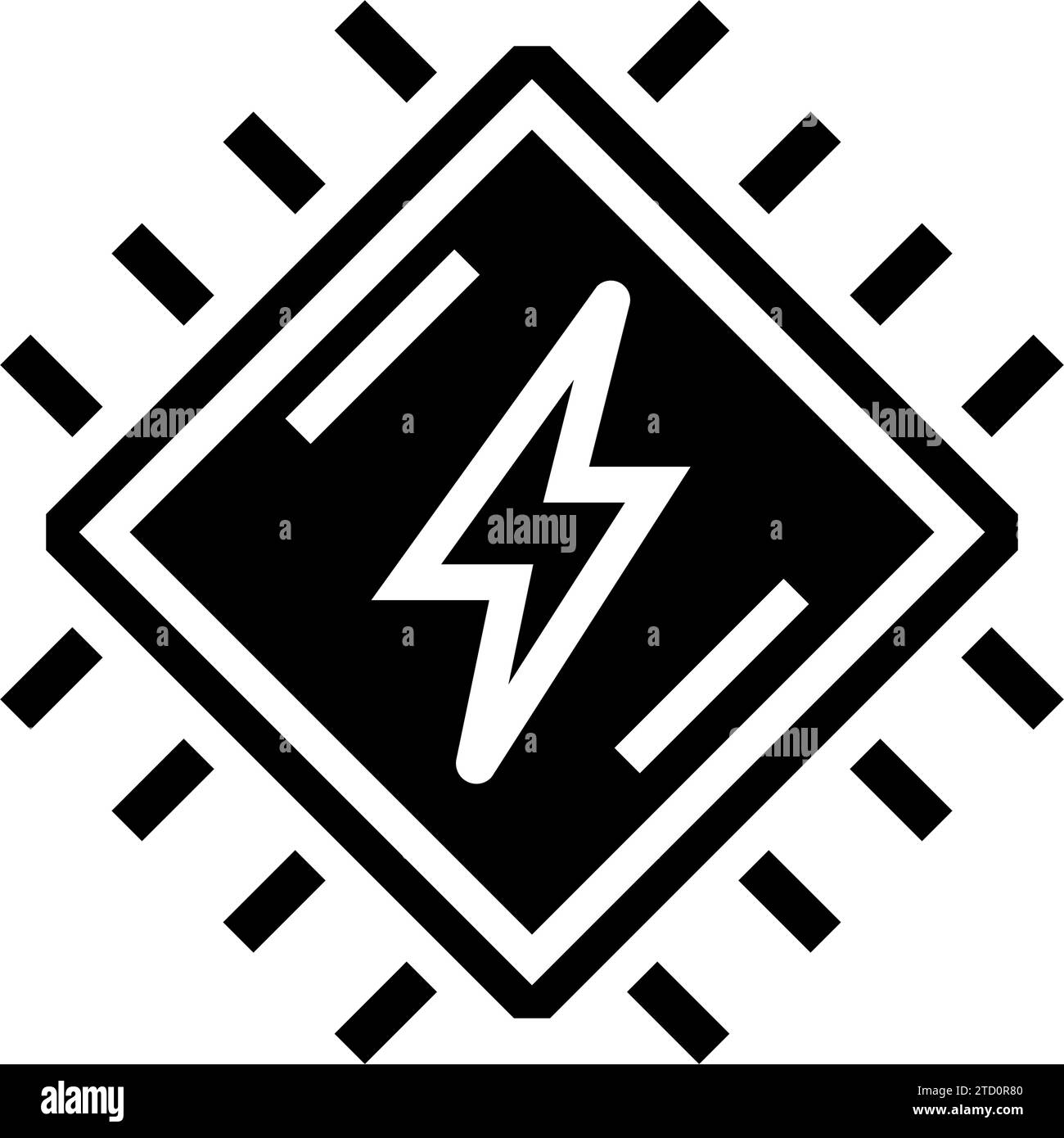 nano battery glyph icon vector illustration Stock Vector Image & Art ...