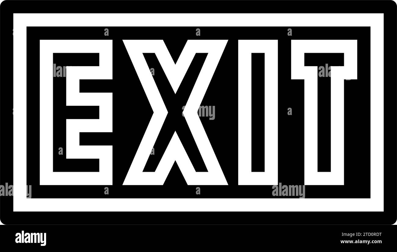 Store exit sign Black and White Stock Photos & Images - Alamy