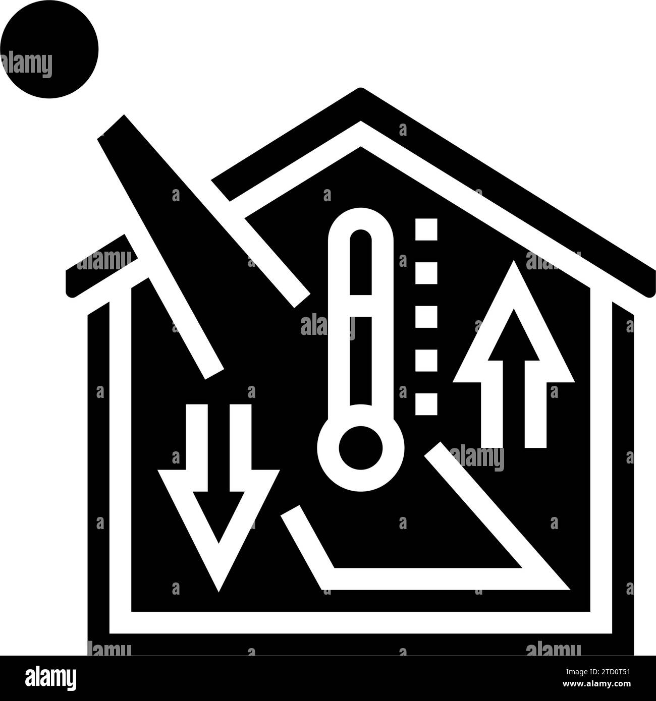 thermal mass energy glyph icon vector illustration Stock Vector Image