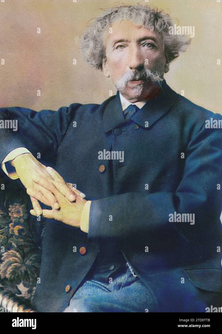 Portrait of Charles Garnier (1825-1898), French architect. Stock Photo