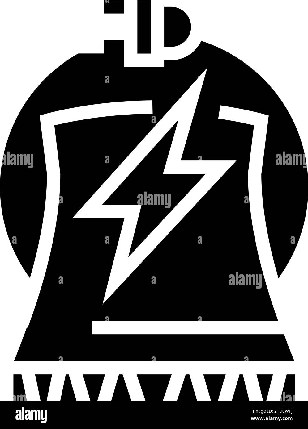 electricity nuclear energy glyph icon vector illustration Stock Vector ...