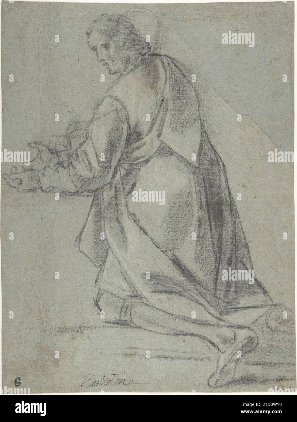 Kneeling Youth Facing Left 1979 by Cavedone Stock Photo Alamy