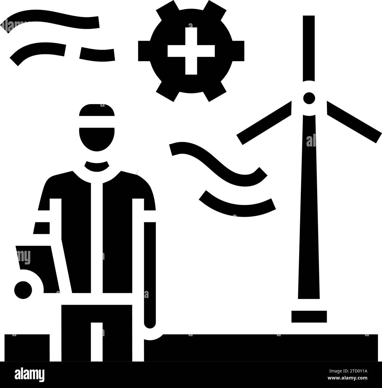 turbine maintenance glyph icon vector illustration Stock Vector Image ...