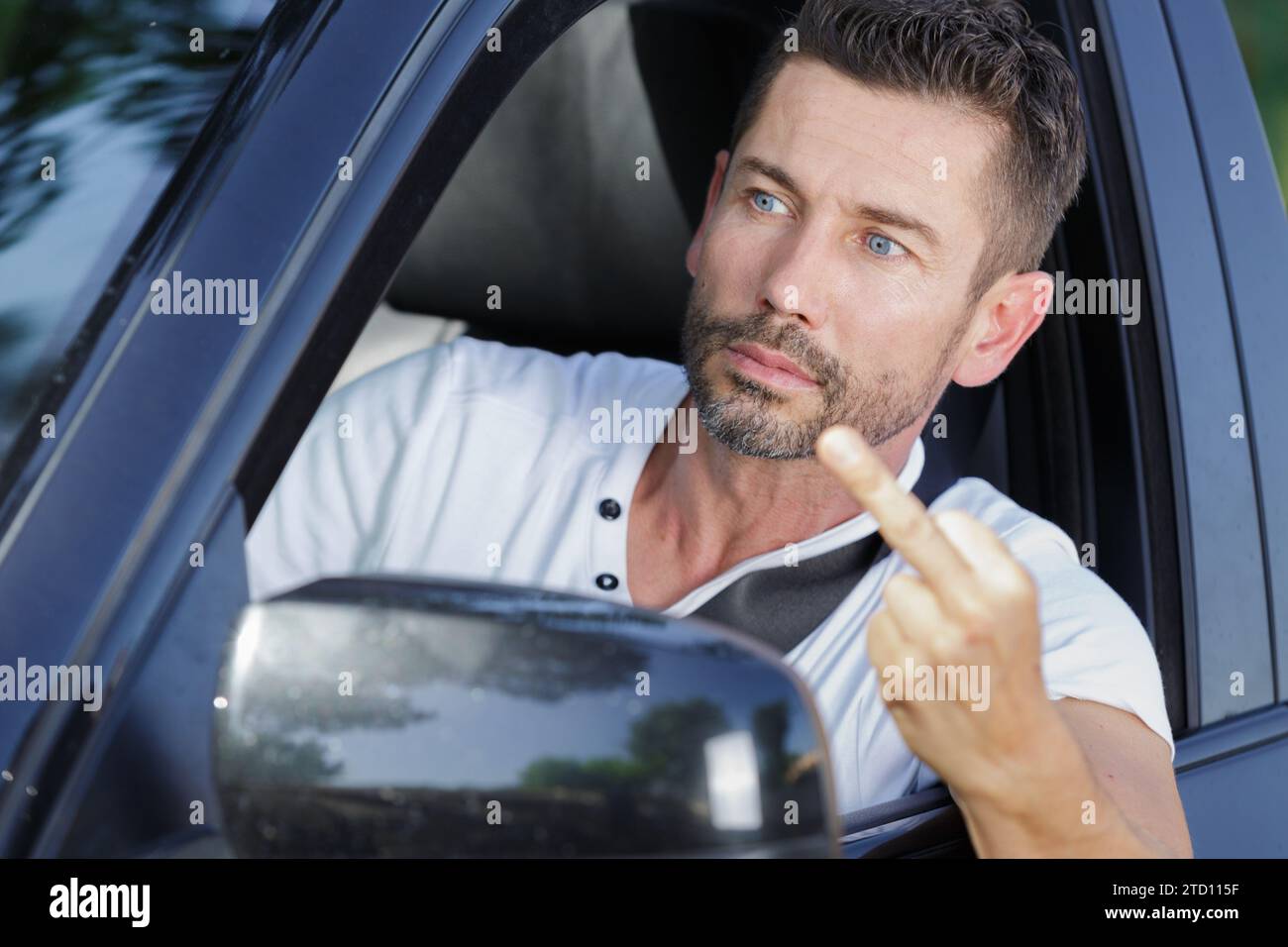 Middle finger car hi-res stock photography and images - Alamy