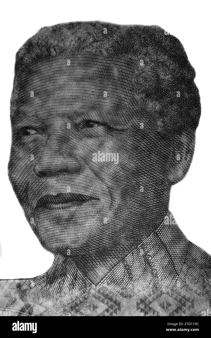 Nelson Mandela, Portrait from South Africa Banknotes Stock Photo Alamy