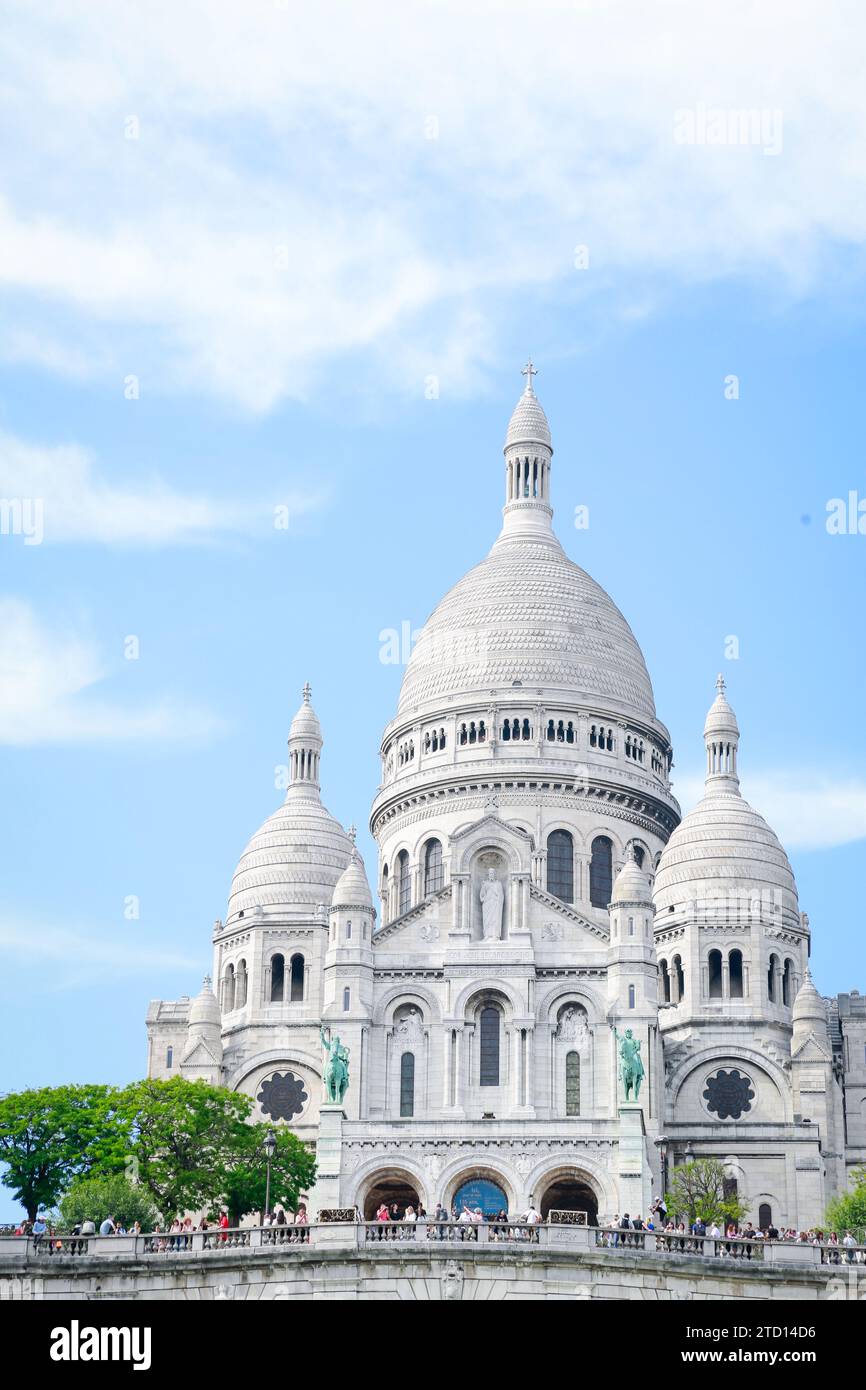 Funicular de montmartre sacre coeur basilica hi-res stock