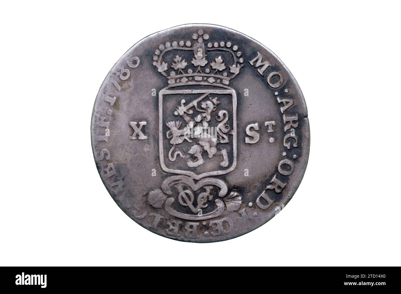 Dutch East India Company ½ Guilder Stock Photo