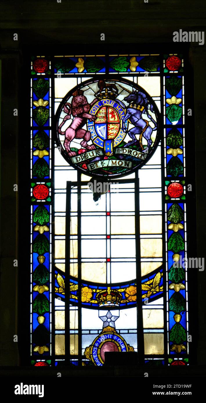 Stained glass window at Victoria Memorial , Kolkata Stock Photo Alamy