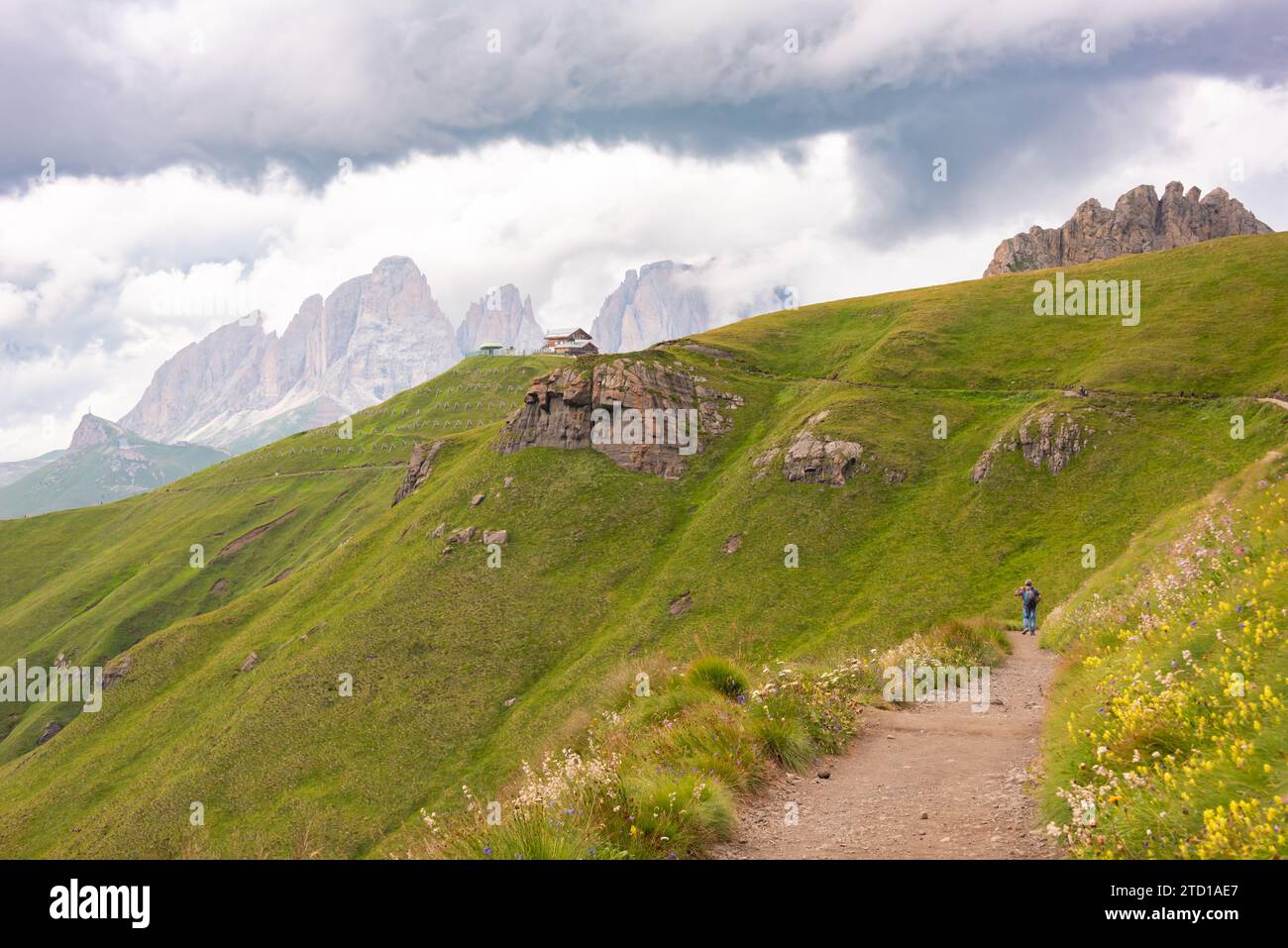 Dolomite alps in Italy, a scenic mountain landscape Stock Photo - Alamy