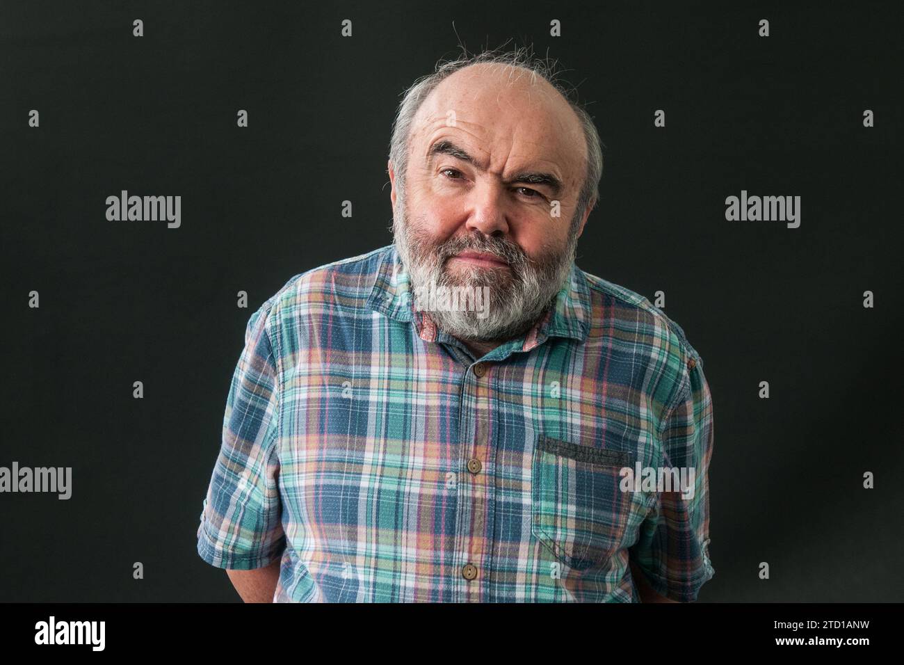 British comedian, game show panellist, television director, comedy screenwriter, radio dramatist, and novelist Andy Hamilton attends a photocall durin Stock Photo
