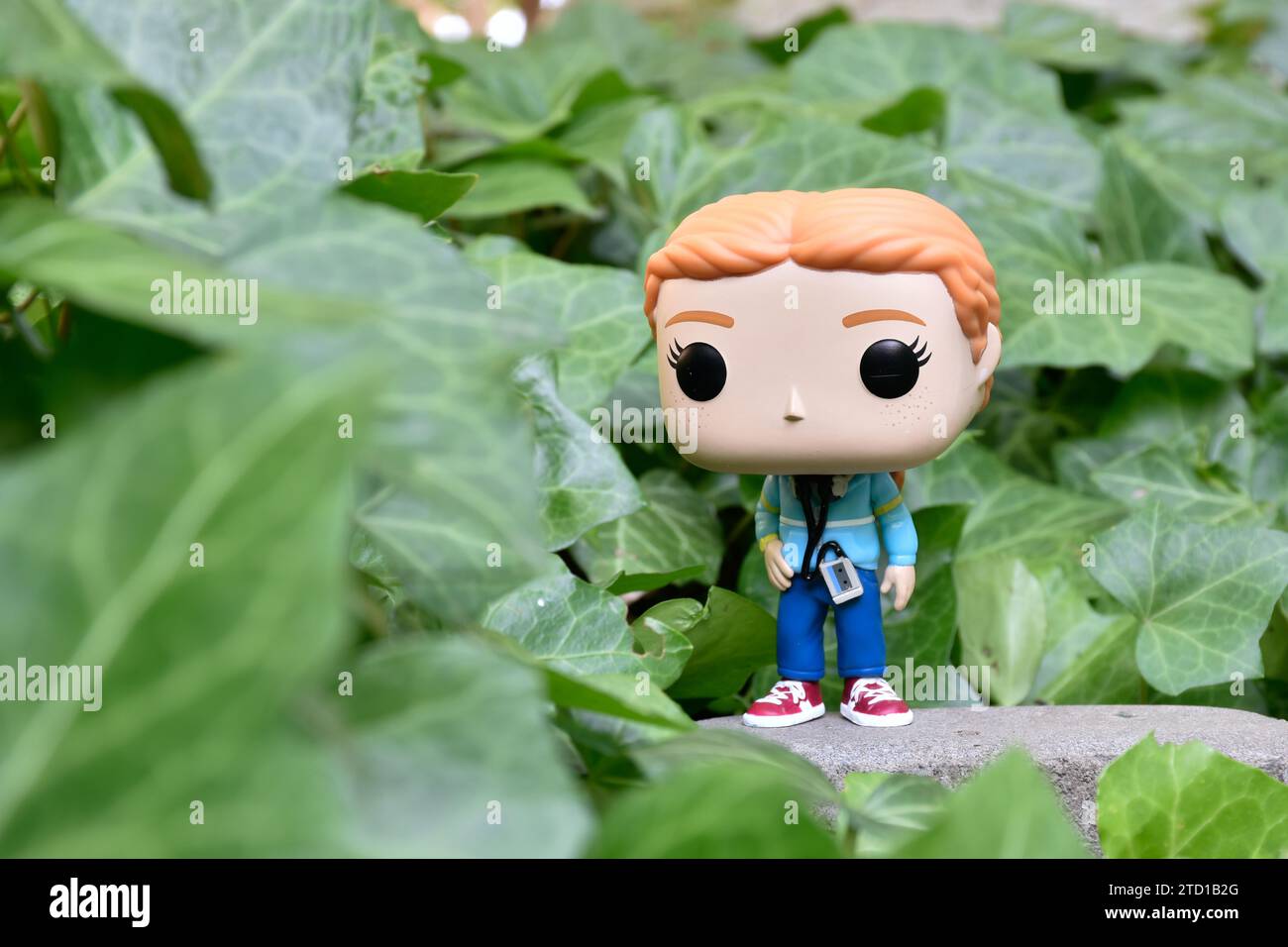 Funko Pop action figure of Max Mayfield with cassette player from