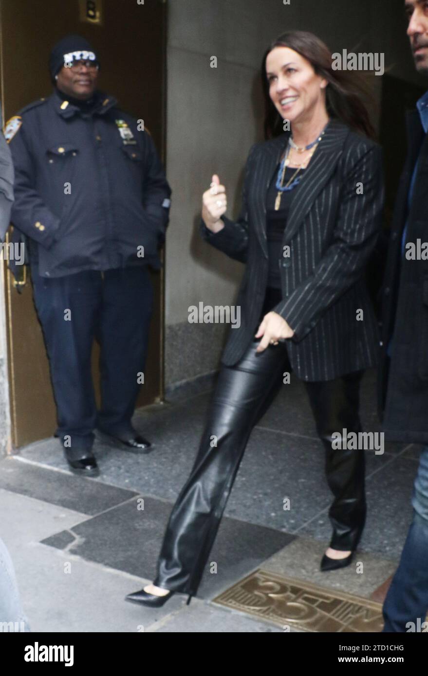 NEW YORK, NY- DECEMBER 14: Alanis Morissette seen at NBCs Today on