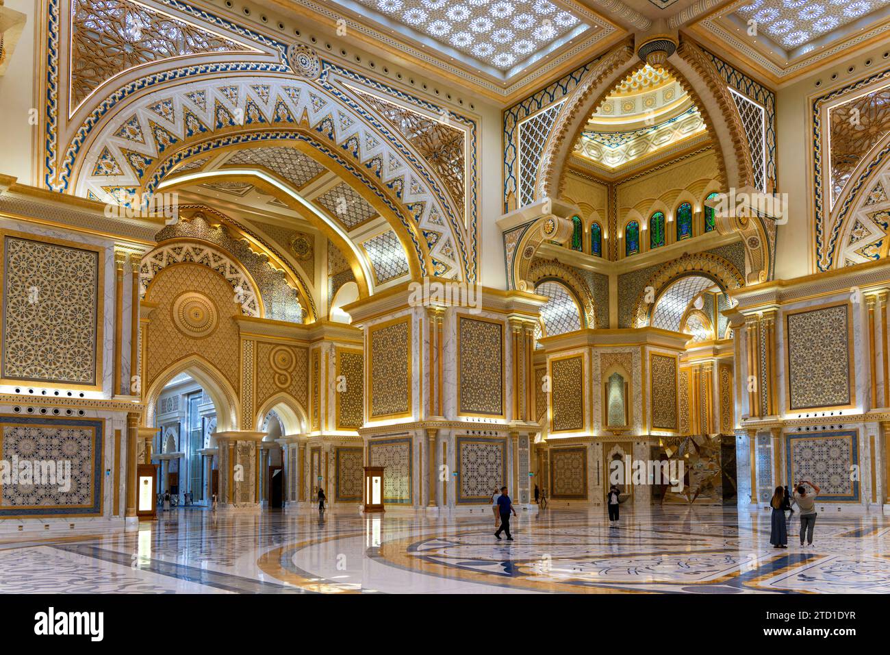 Qasr Al Watan, Presidential Palace, Interior, Abu Dhabi, United Arab Emirates, Asia Stock Photo