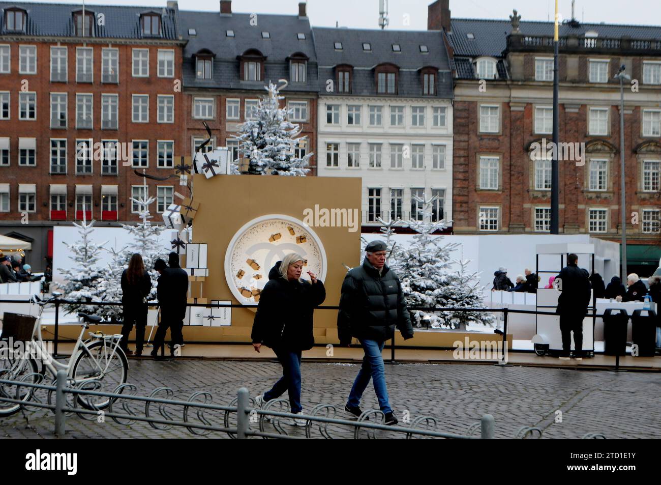 Copenhagen, Denmark /15 December 2023/. People enjoy chanel stoe and ...
