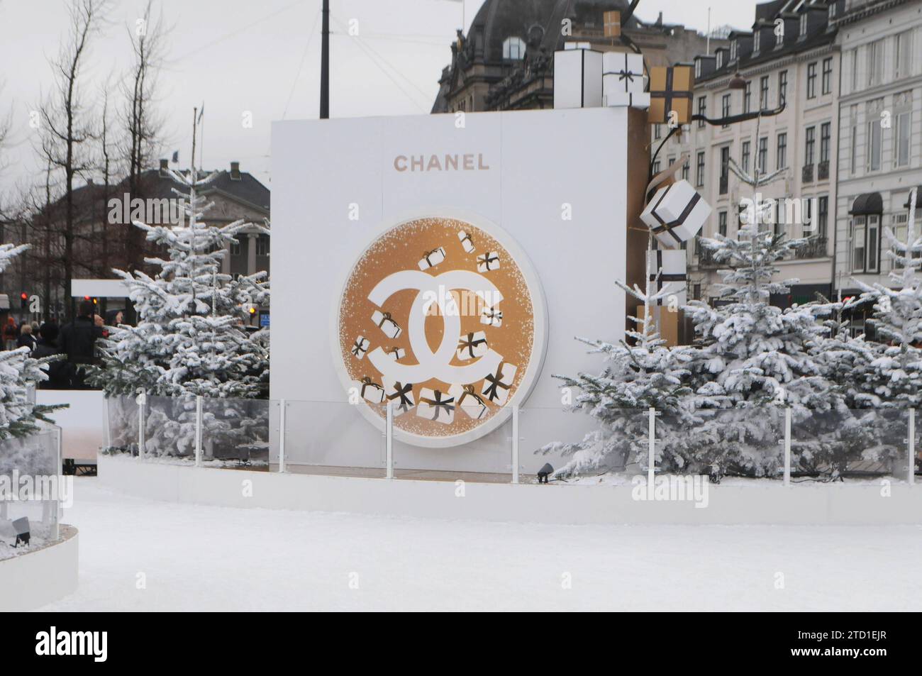 Copenhagen, Denmark /15 December 2023/. People enjoy chanel stoe and ...