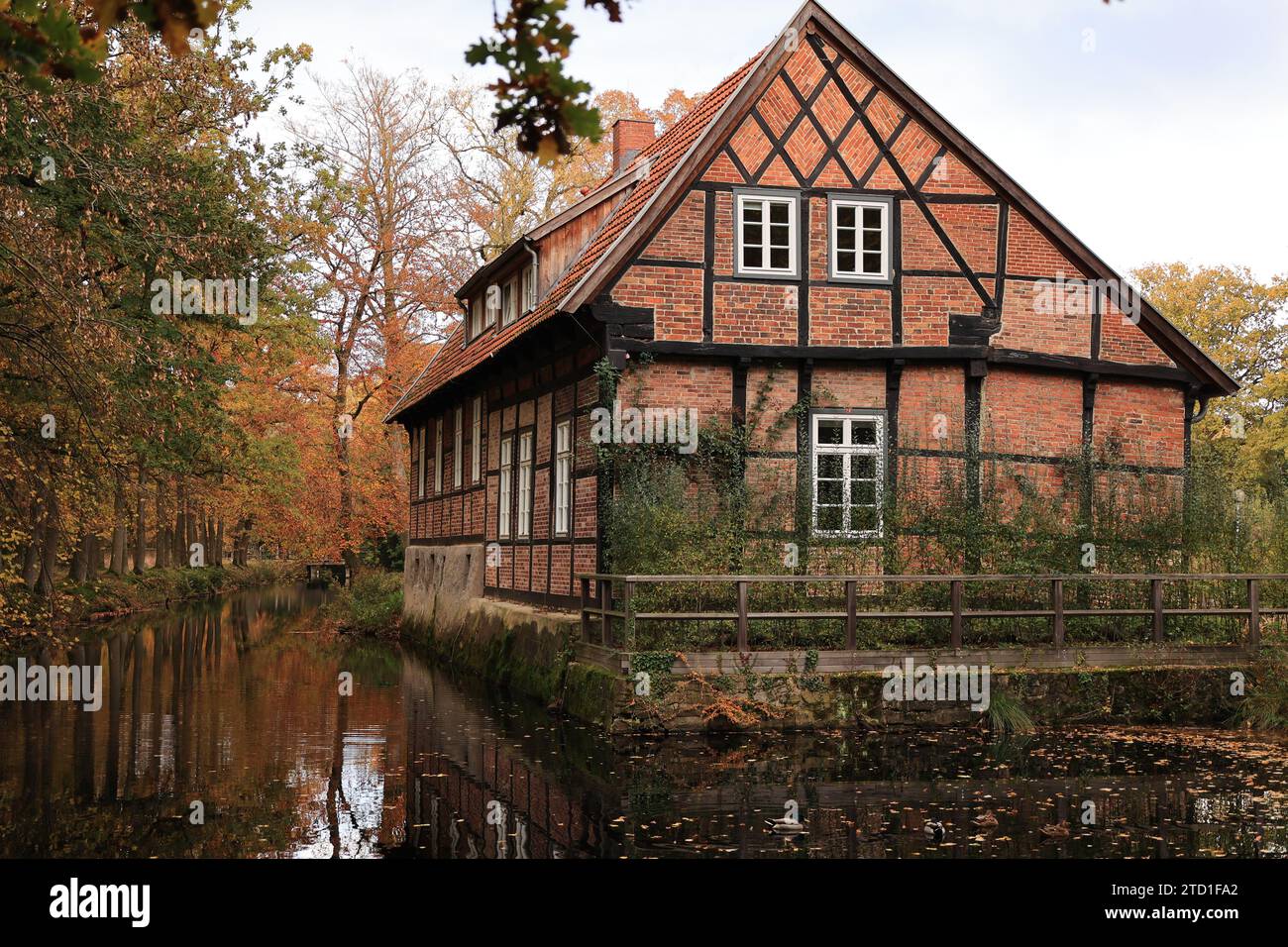 Kloster Dinklage im Herbst Stock Photo