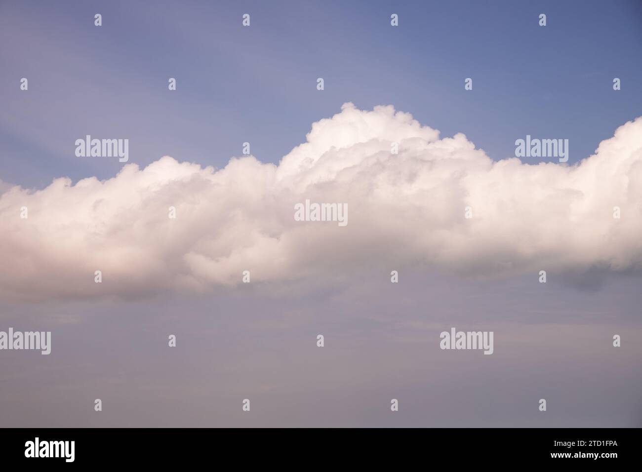 Beautiful white clouds in the blue sky. Stock Photo