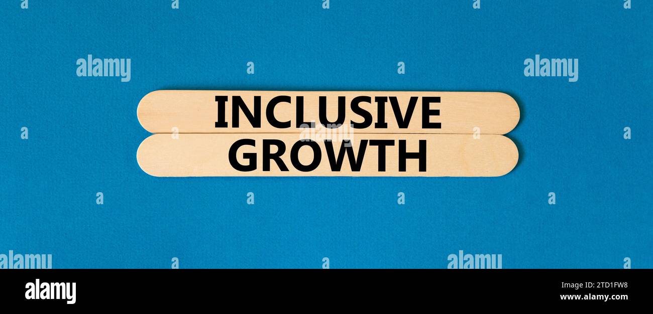 Inclusive growth symbol. Concept words Inclusive growth on beautiful ...