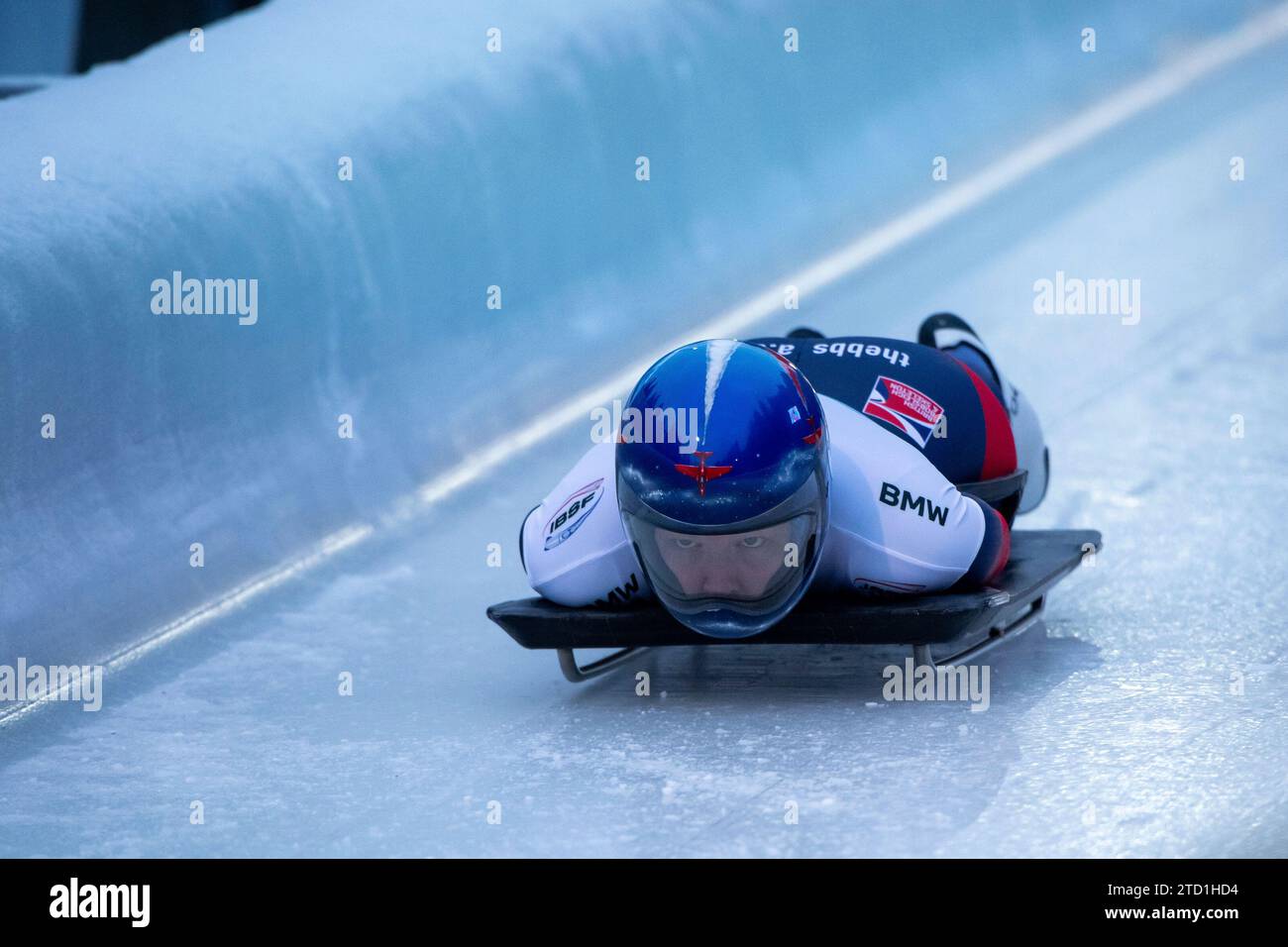 Amelia Coltman (Großbritannien) am Start, AUT, IBSF BMW Skeleton ...