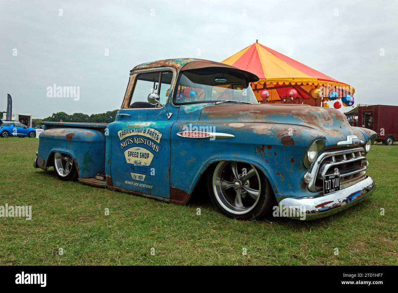 1957 Chevrolet 3124 pickup truck. Heskin Steam Rally 2016 Stock Photo ...