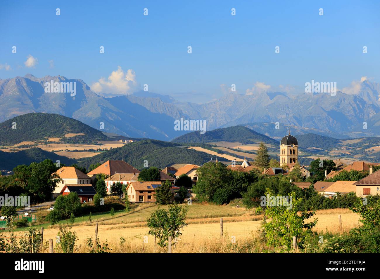 Saint Pierre and Saint Paul church Le Monestier du Percy,  Isère,  France, Stock Photo