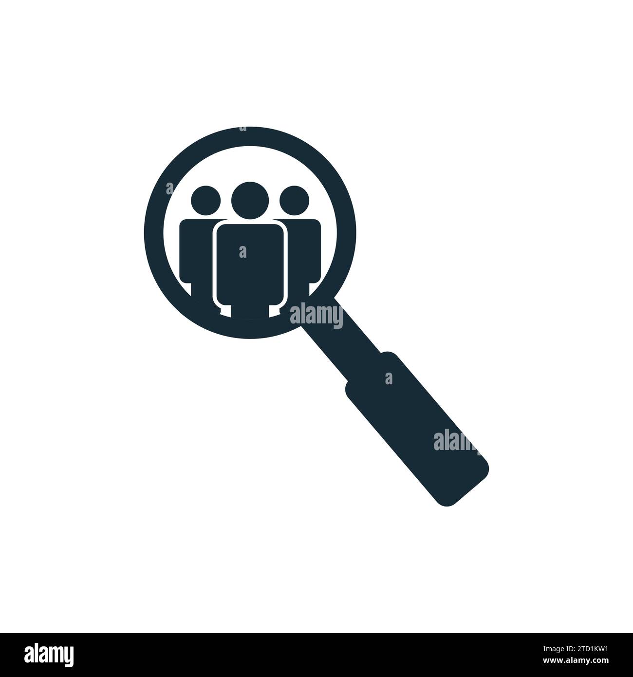 Search Job Vacancy Icon Design Template Elements Stock Vector