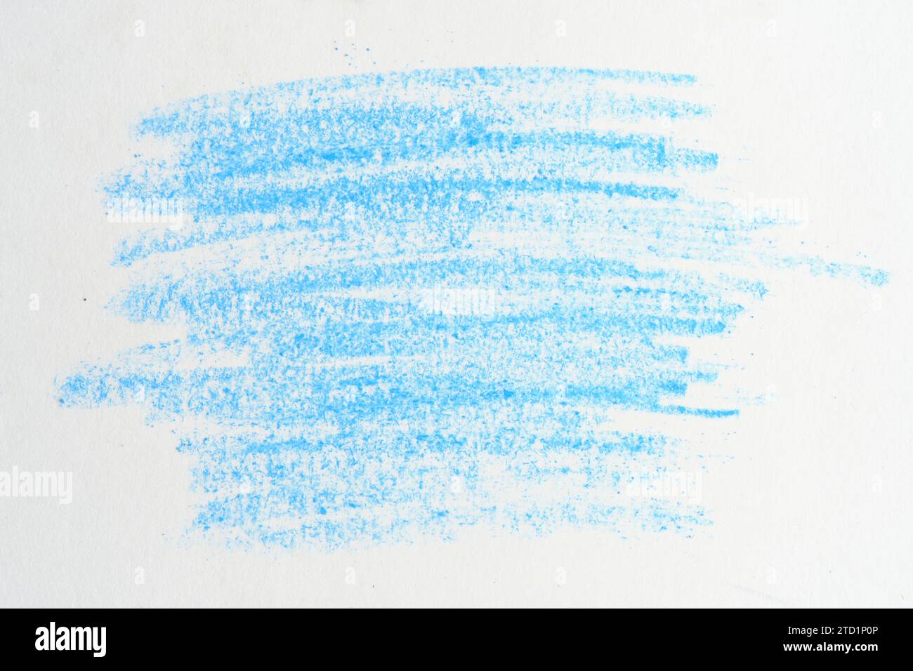 Background is white sheet painted over with blue pencil Stock Photo