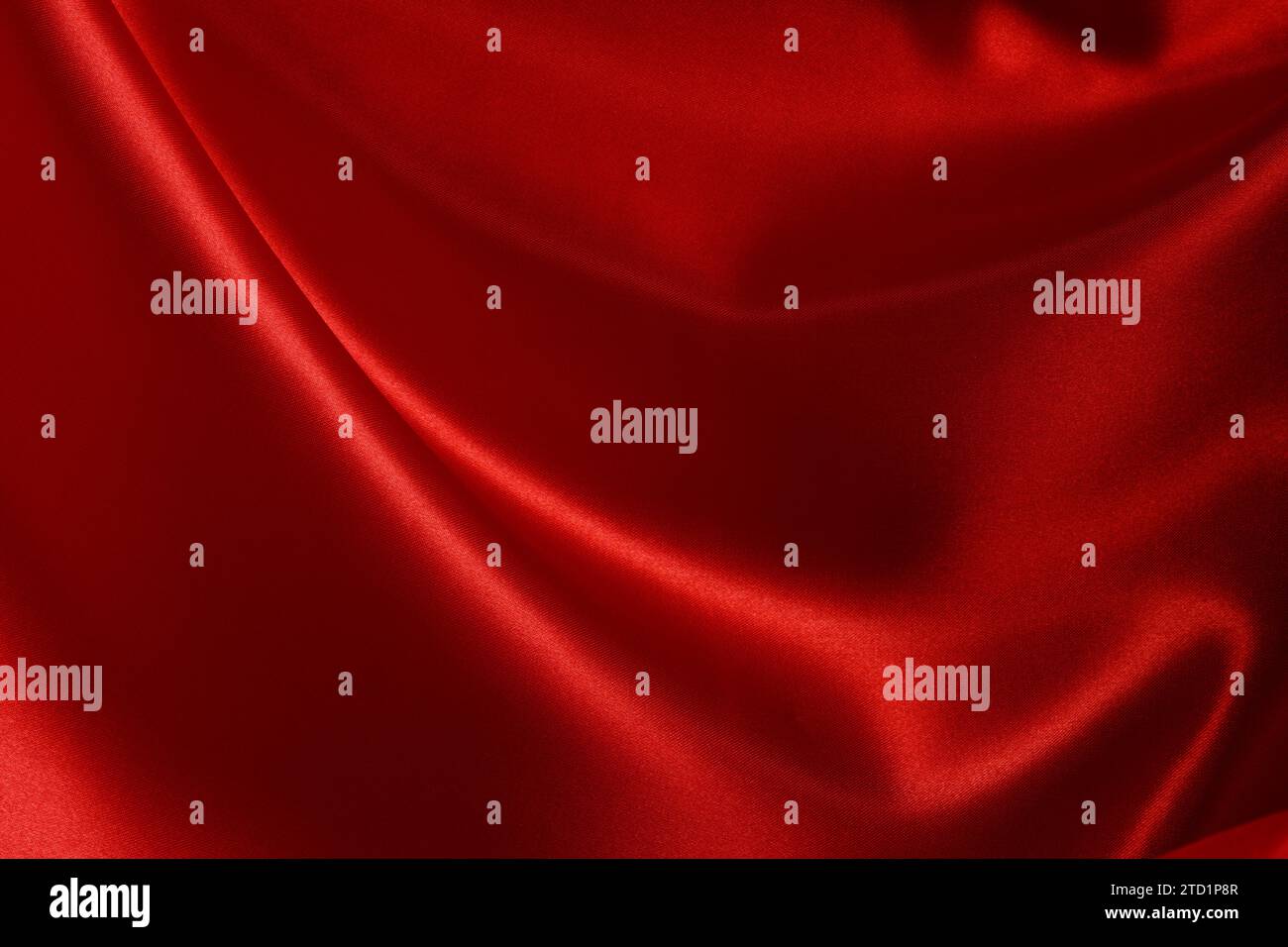 Background with red silk fabric Stock Photo