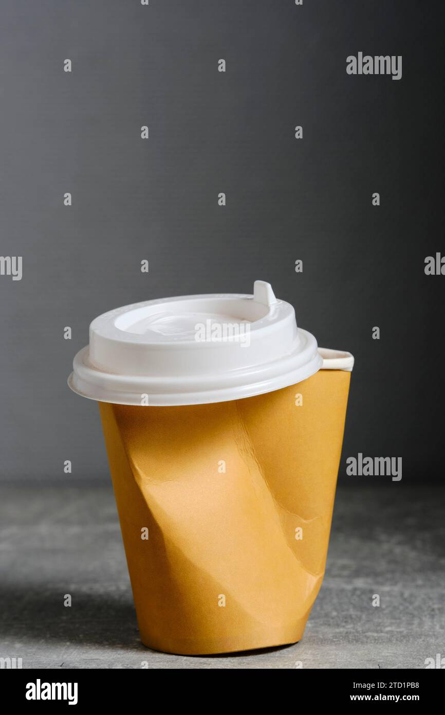Crushed paper cup hi-res stock photography and images - Alamy
