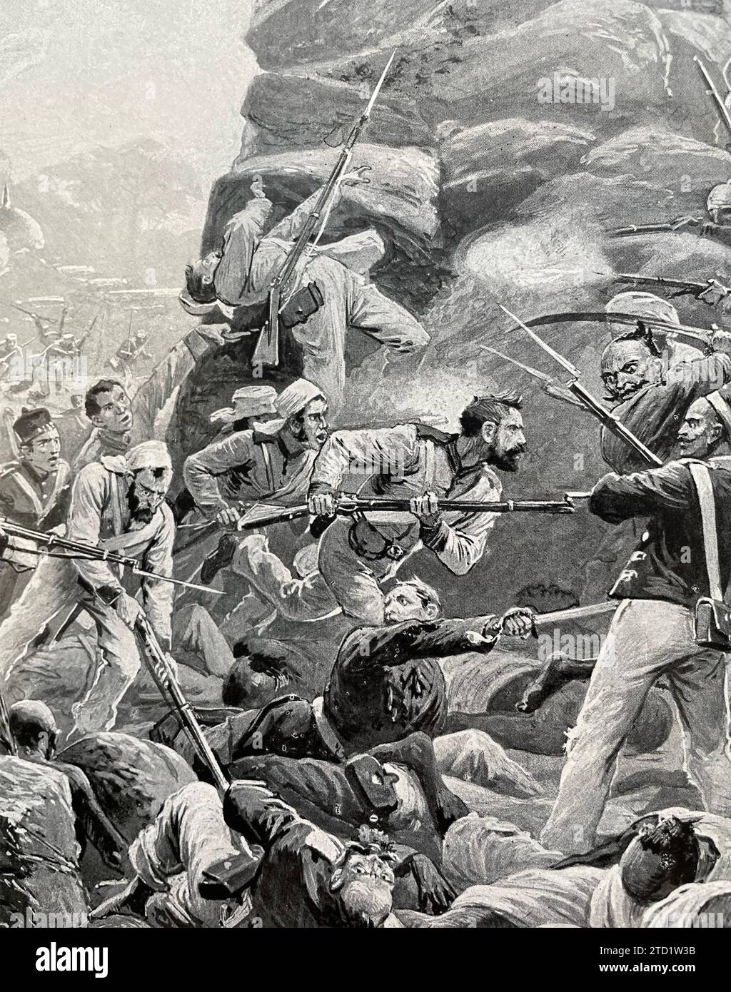 . SIEGE OF DELHI  14 September 1857  Storming the  Kashmiri Gate. Stock Photo